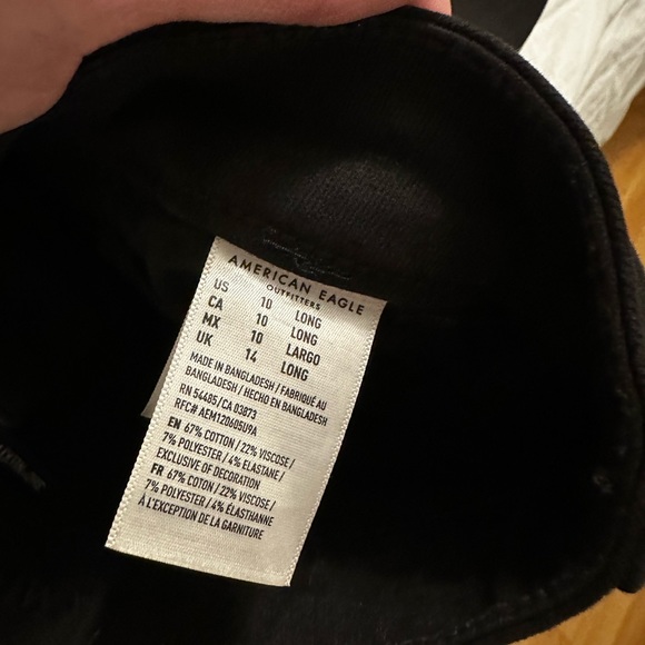 Black American Eagle, 360 next level stretch jeans with side side lace up - Picture 5 of 5